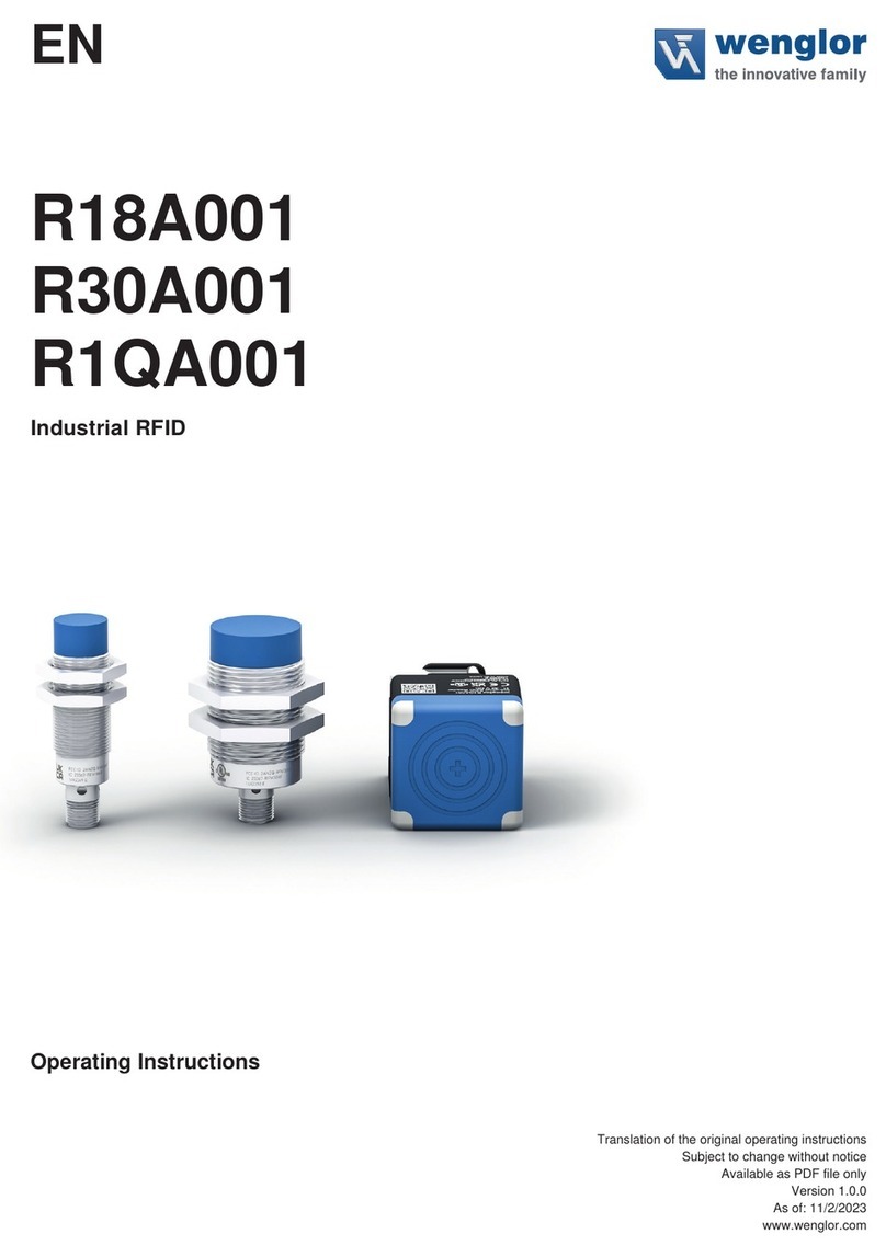 Wenglor R18A001 operating instructions