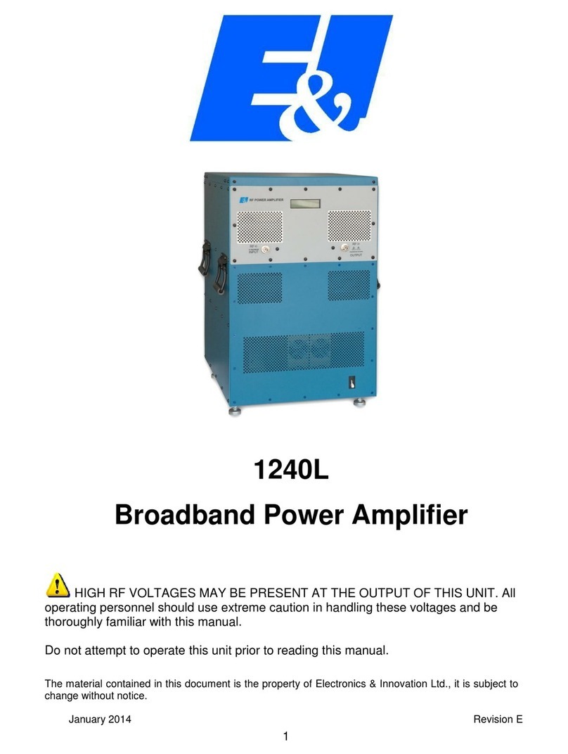 Electronics & Innovation 1240L User manual