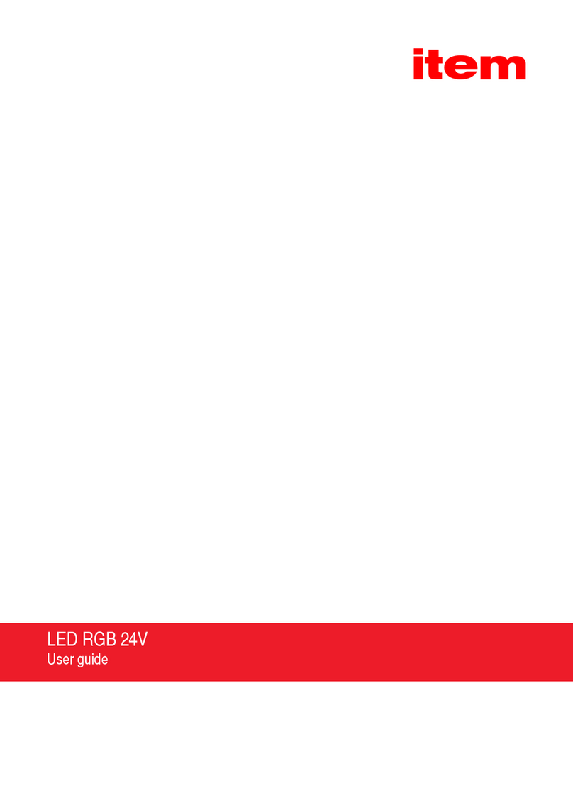 ITEM LED RGB 24V user guide
