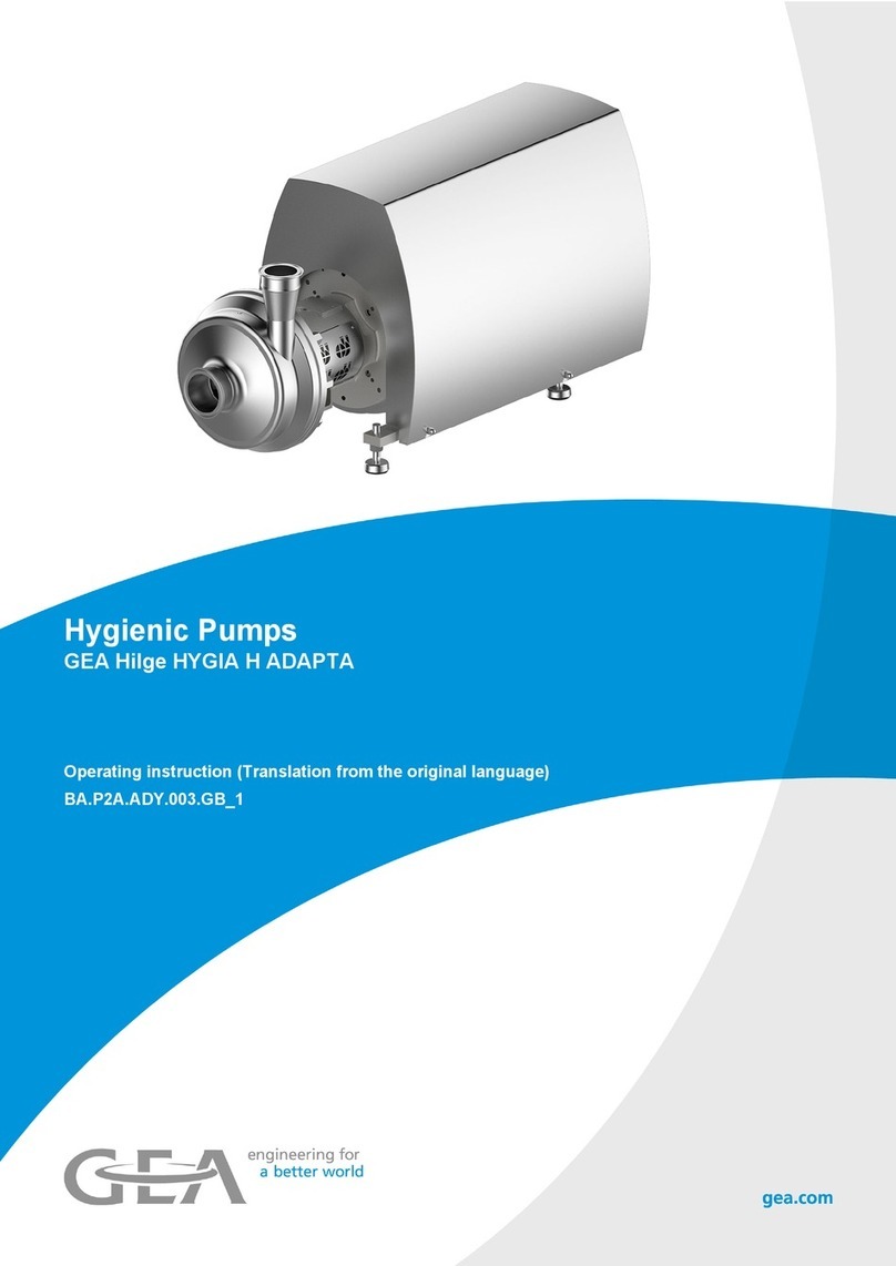 GEA Hilge HYGIA H ADAPTA User manual