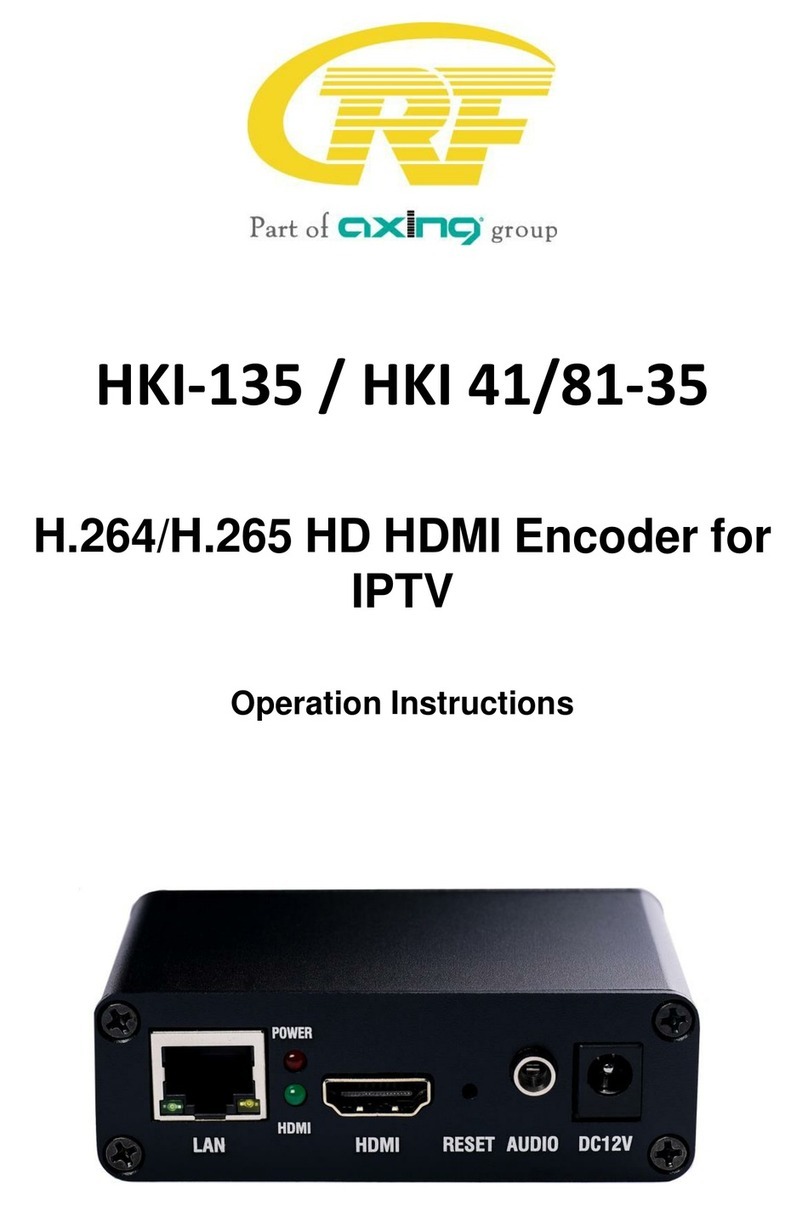 axing HKI-135 Operation instructions