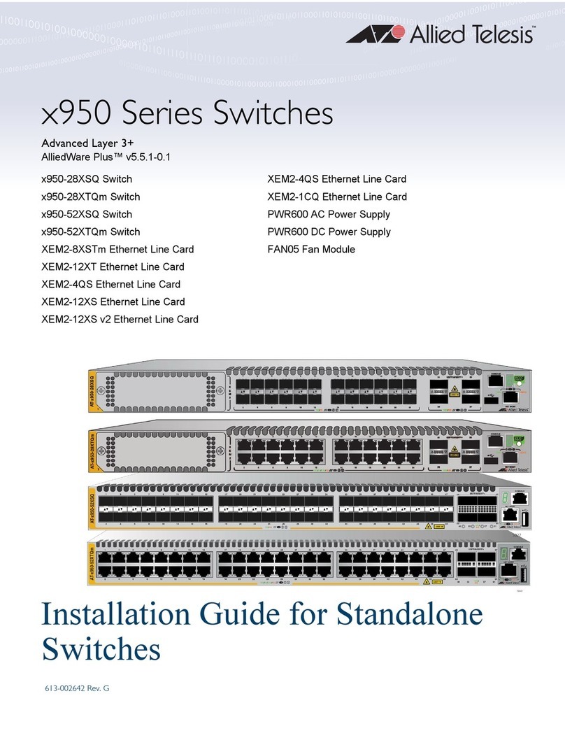 Allied Telesis x950-52XTQm User manual Allied Telesis x950-52XTQm User manual