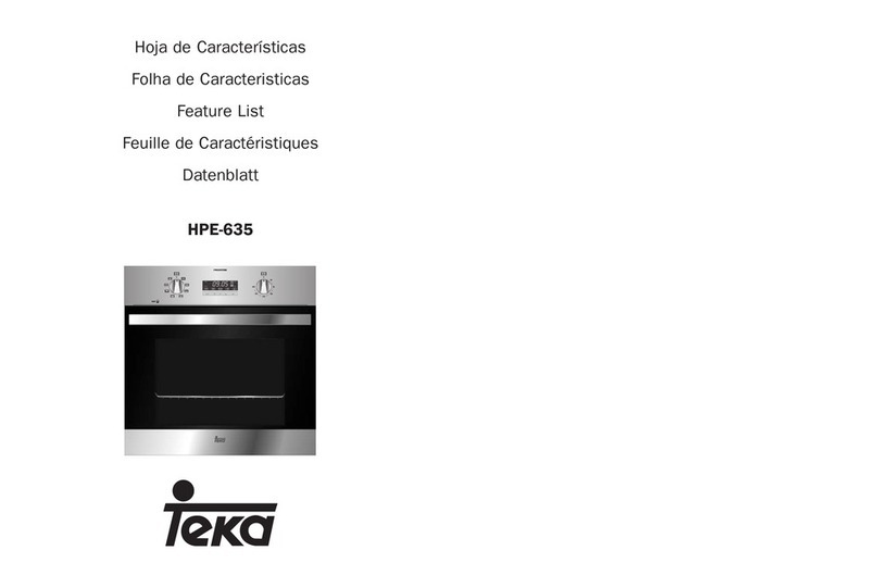 Teka HPE-635 Owner's manual
