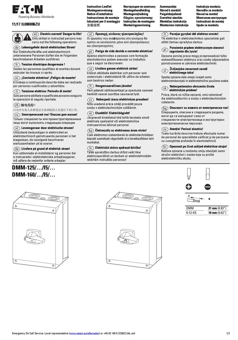 Eaton DMM-125/I5 Series Manual