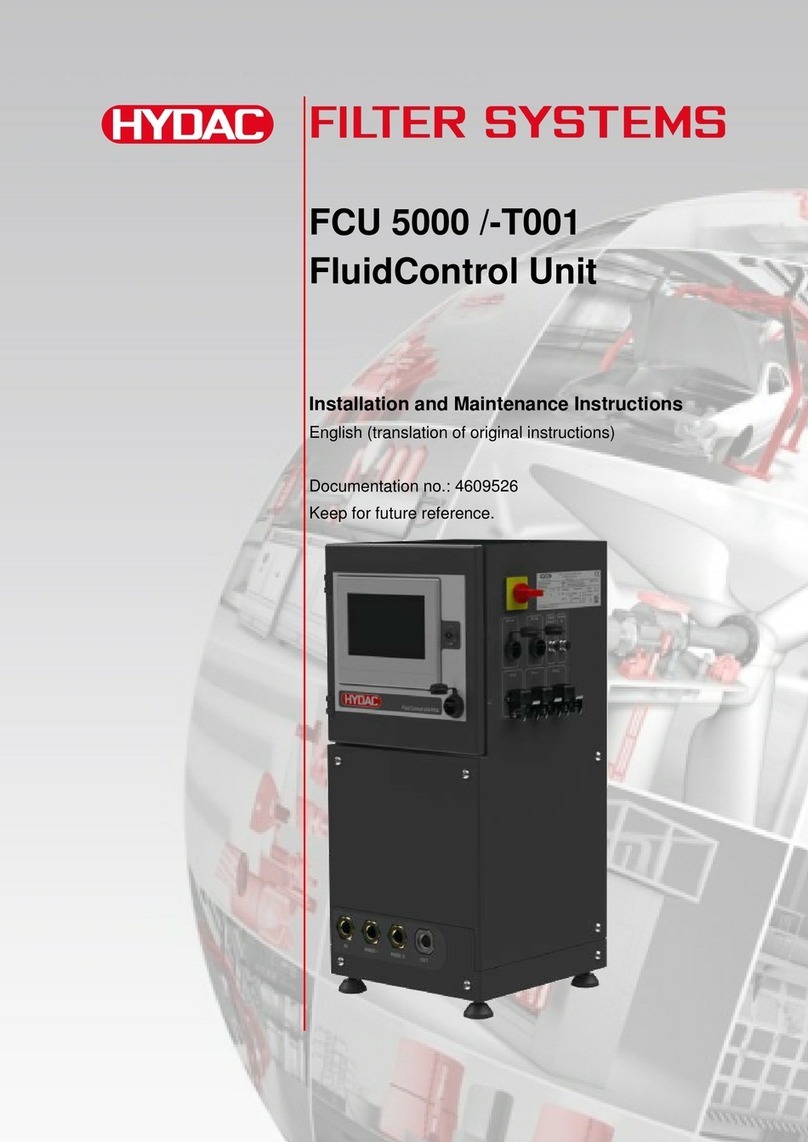 Hydac FCU 5000-T001 Installation and maintenance instructions