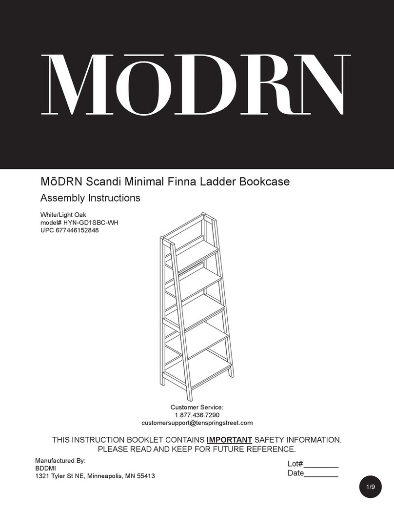 M?DRN Scandi Minimal Finna HYN-GD1SBC-WH Assembly instructions