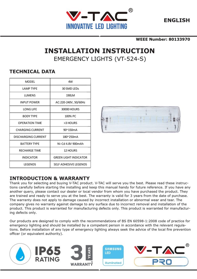 V-TAC VT-524-S Installation instruction