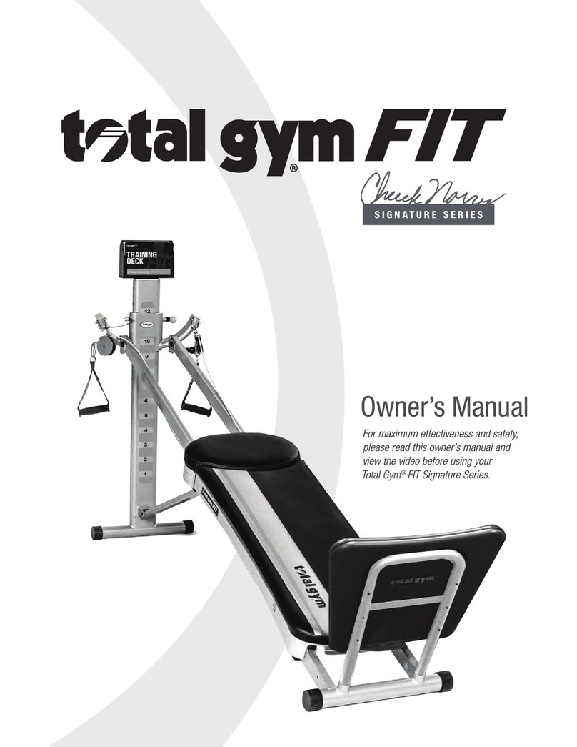 Total Gym FIT SIGNATURE Series owner's manual