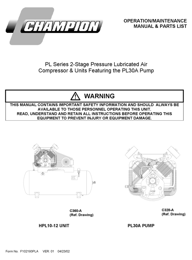 Champion PL Series User manual