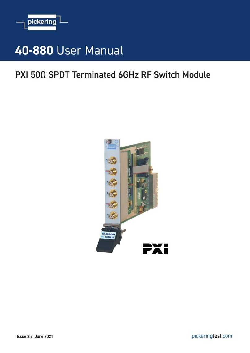 Pickering 40-880 User manual