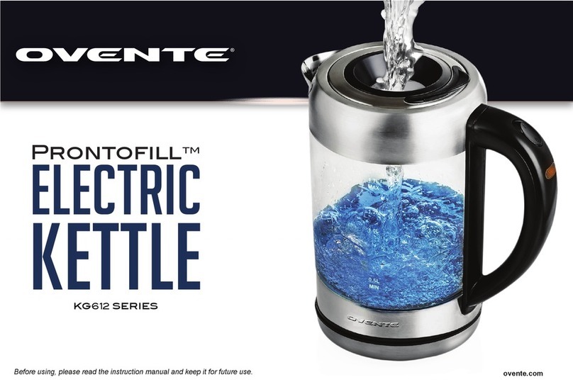 Ovente Prontofill KG612 Series manual