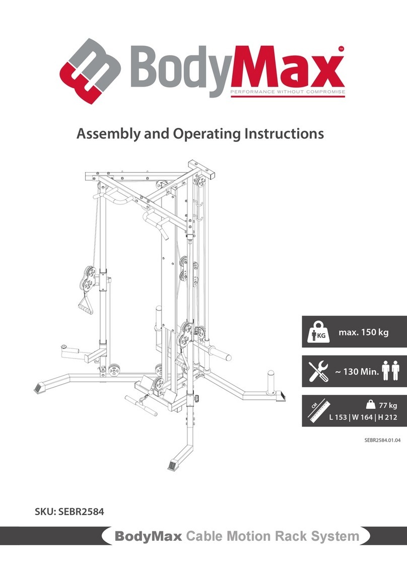 BODYMAX SEBR2584 Assembly and operating instructions
