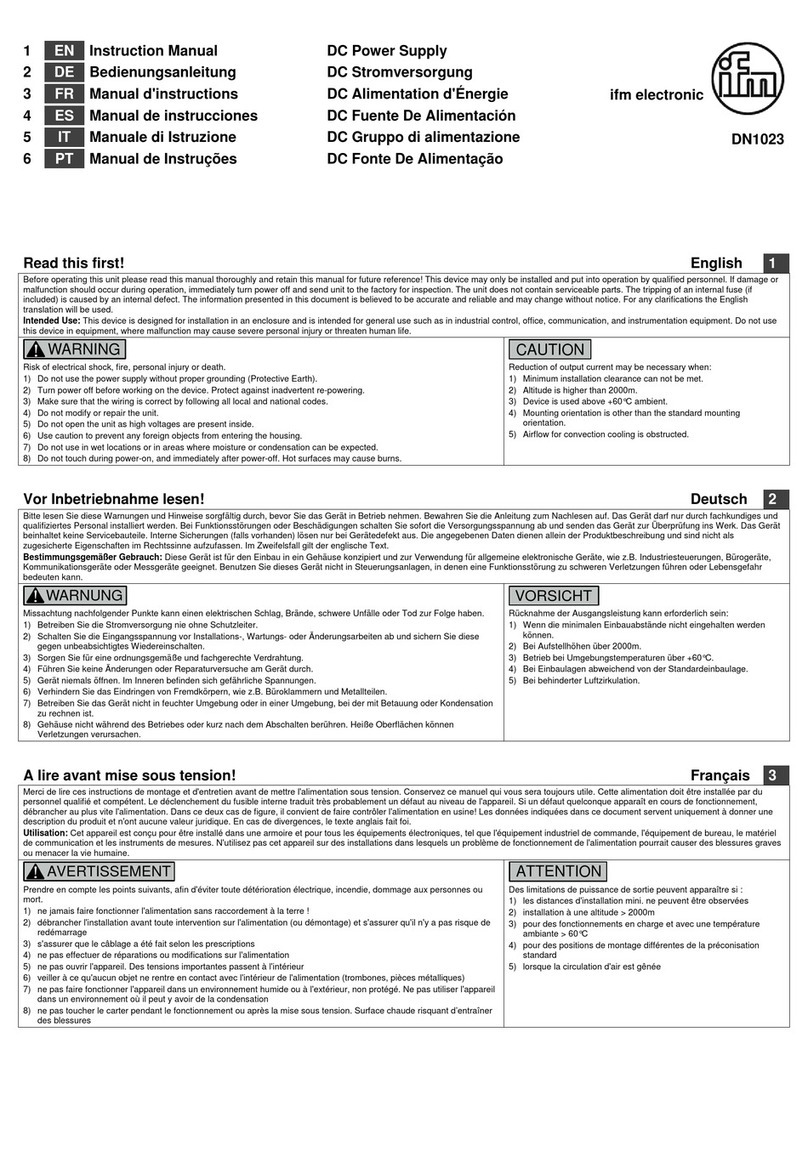 IFM Electronic DN1023 instruction manual