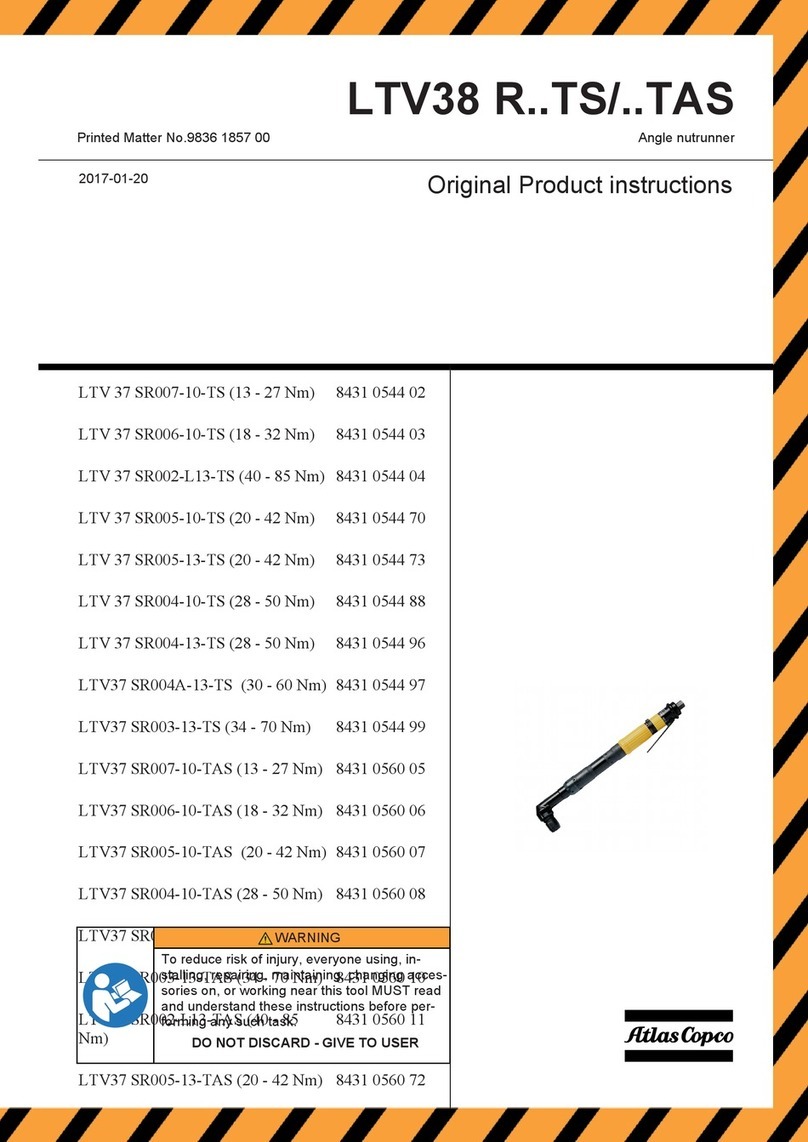 Atlas Copco LTV38 R Series User manual