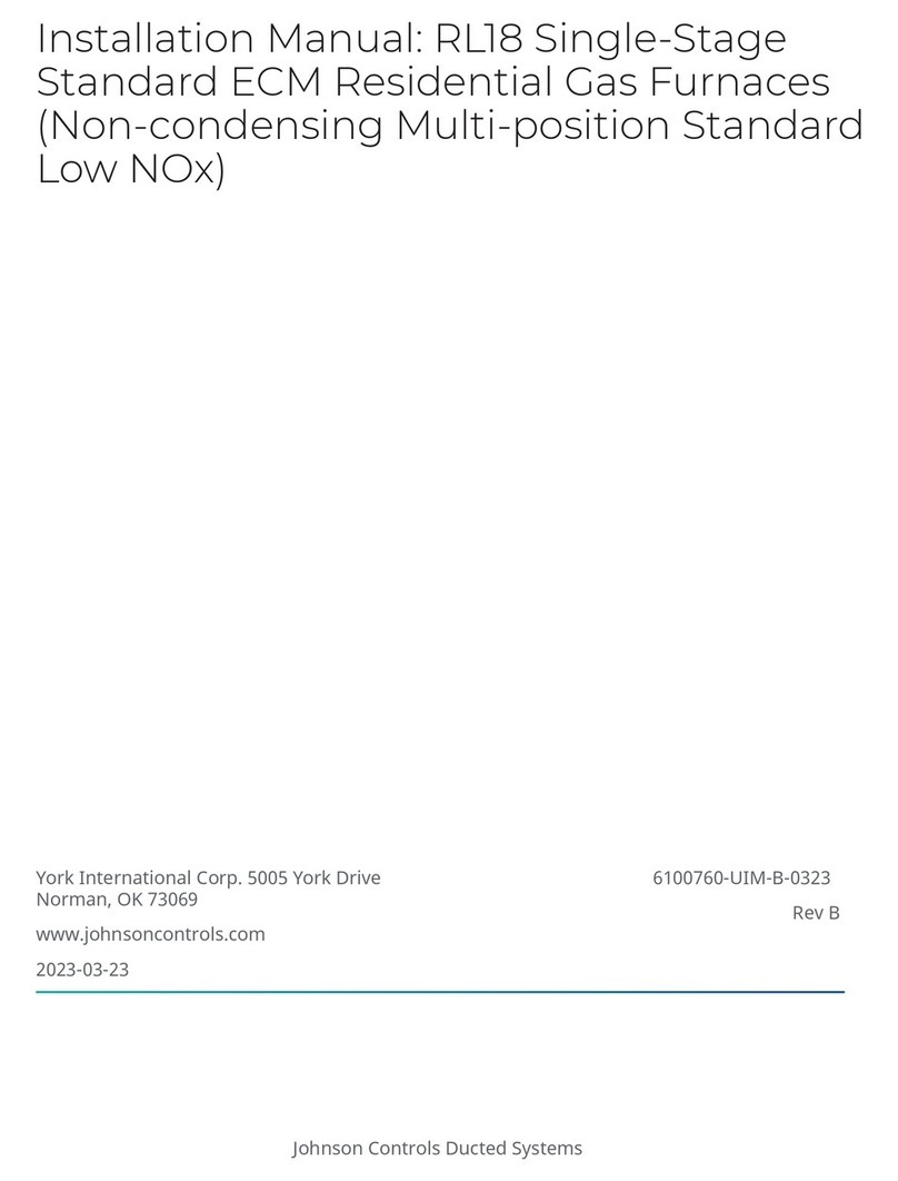 Johnson Controls RL18 User manual