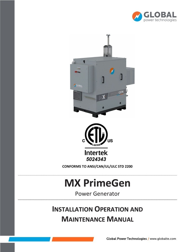 Global MX PrimeGen Installation, operation and maintenance manual