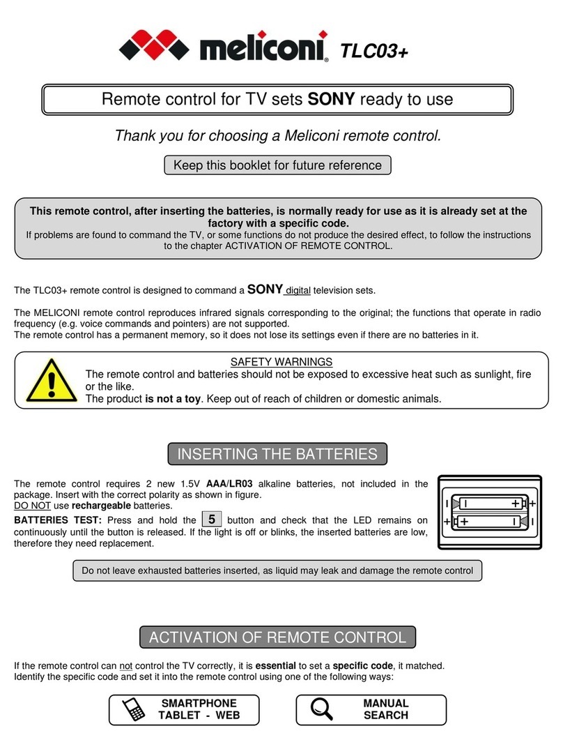 MELICONI TLC03+ User manual