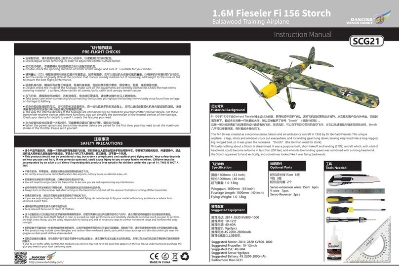 Dancing Wings Hobby SCG21 User manual