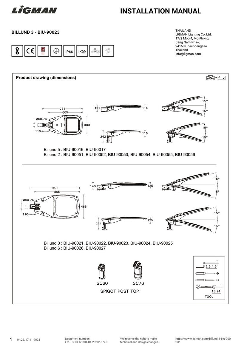 LIGMAN BIU-90023 installation manual
