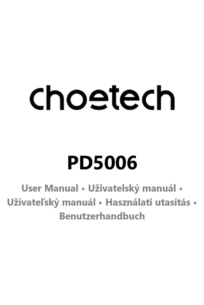 Choetech PD5006 user manual