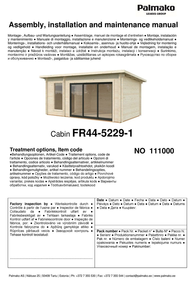 Lemeks Palmako FR44-5229-1 Assembly, installation and maintenance manual Lemeks Palmako FR44-5229-1 Assembly, installation and maintenance manual