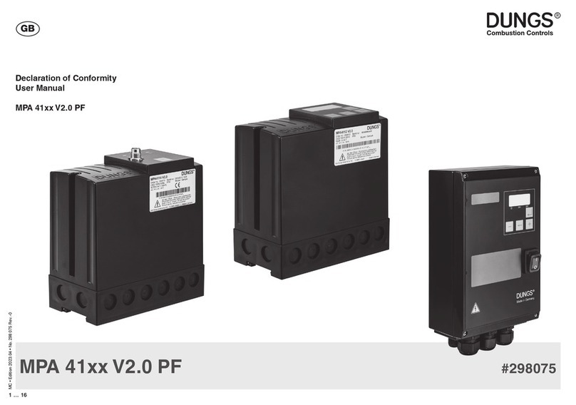 Dungs MPA 41 V2.0 PF Series user manual