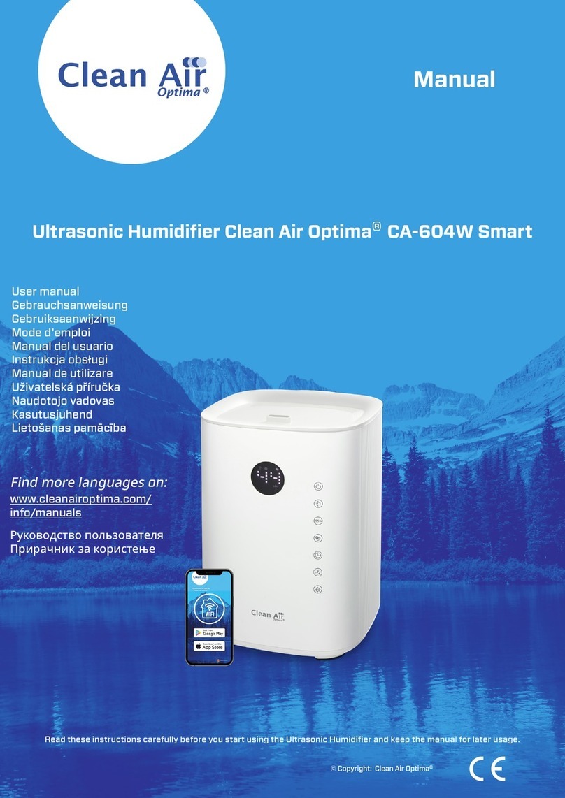 cleanAIR Optima CA-604W Smart manual