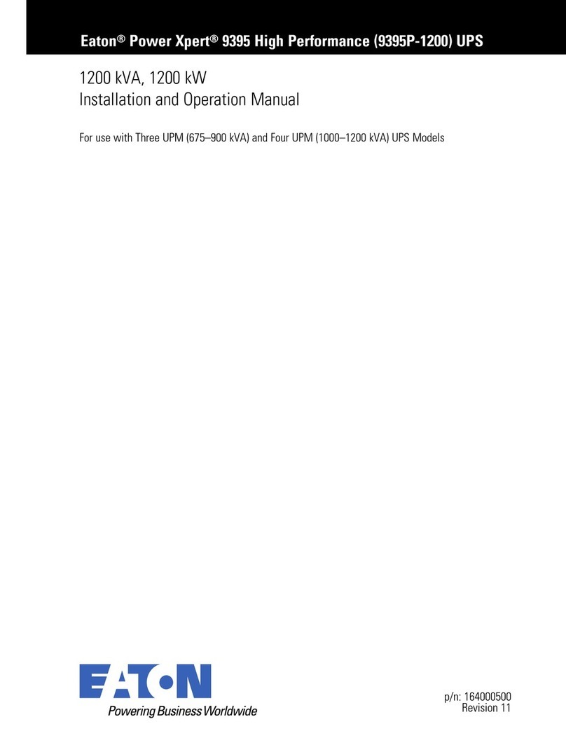 Eaton Power Xpert 9395P-1100/1100 User manual