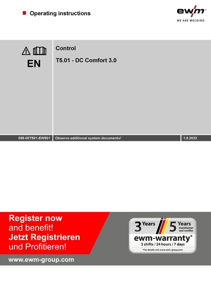 EWM T5.01-DC Comfort 3.0 User manual