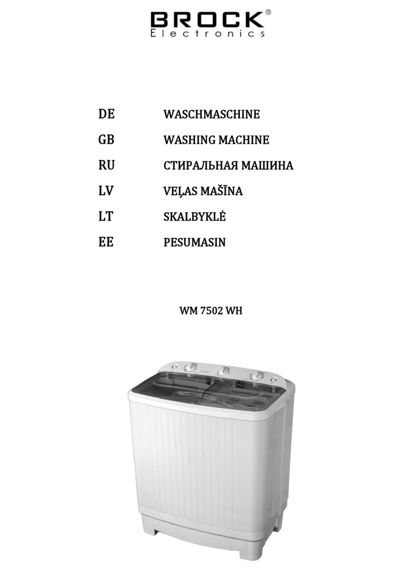 Brock WM 7502 WH manual