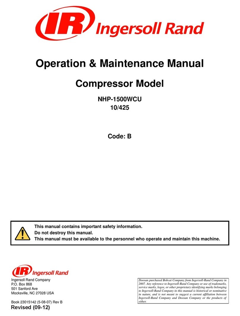 Ingersoll-Rand NHP1500WCU Manual
