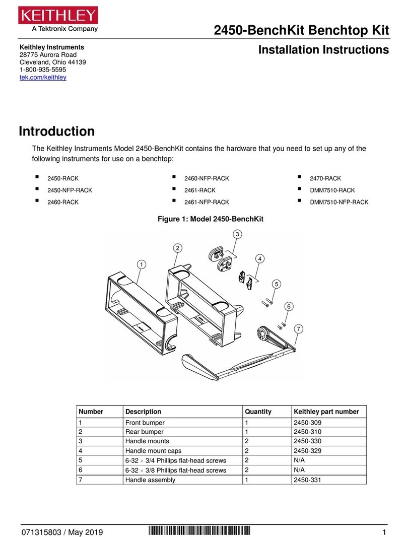 Tektronix KEITHLEY 2450-BenchKit User manual