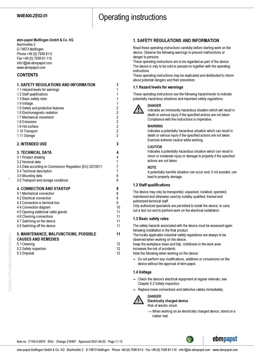 Ebmpapst W4E400-ZE02-01 User manual