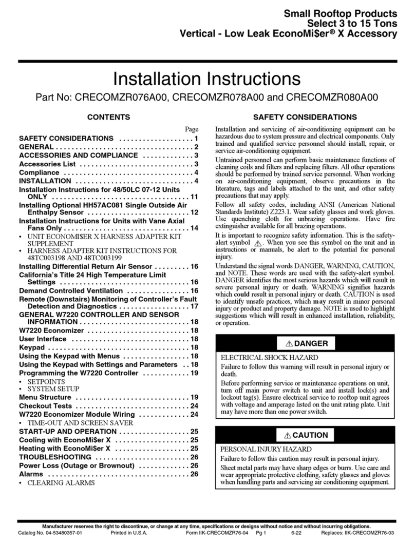 Carrier CRECOMZR076A00 User manual