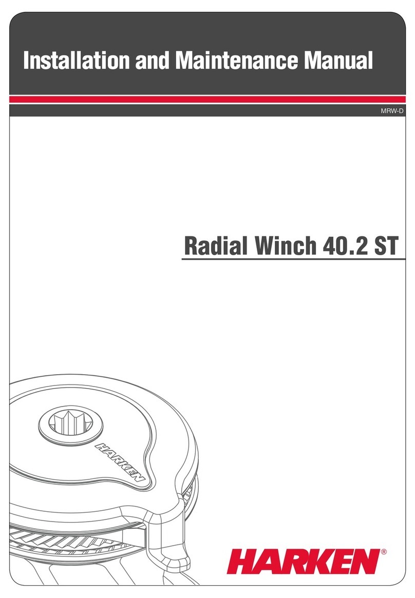 Harken Radiial 40.2 ST Installation and maintenance manual Harken Radiial 40.2 ST Installation and maintenance manual