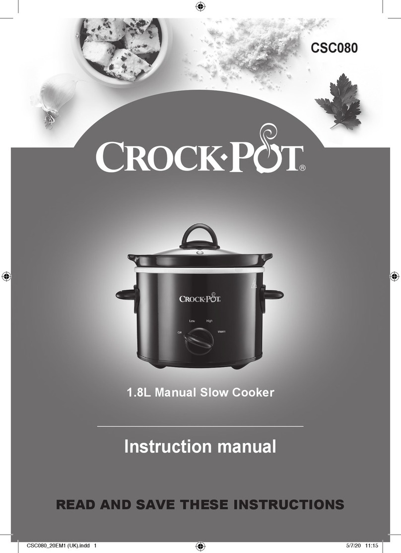 Crock-Pot CSC080 User manual