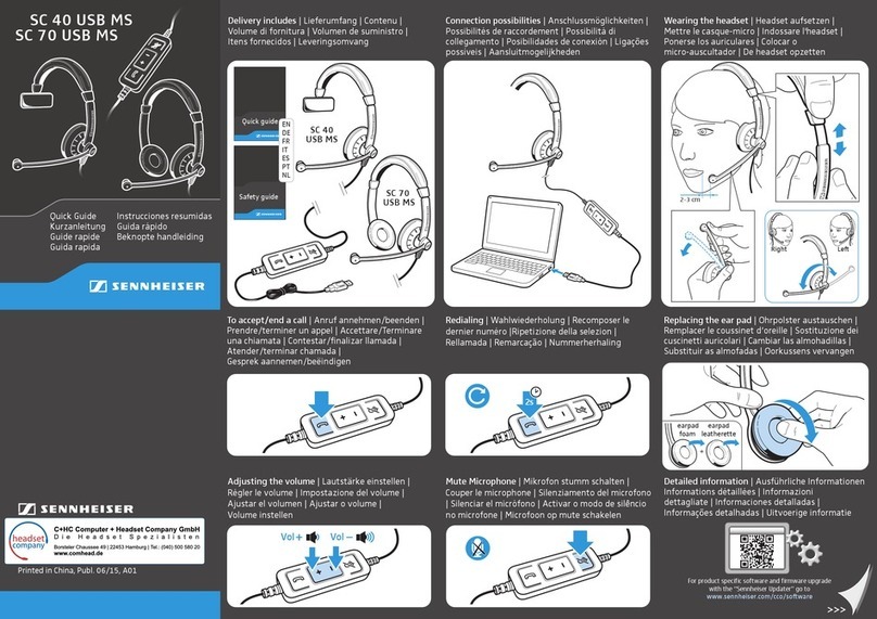 Sennheiser SC 40 USB MS User manual