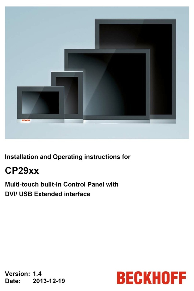 Beckhoff CP2912 Installation and operating instructions