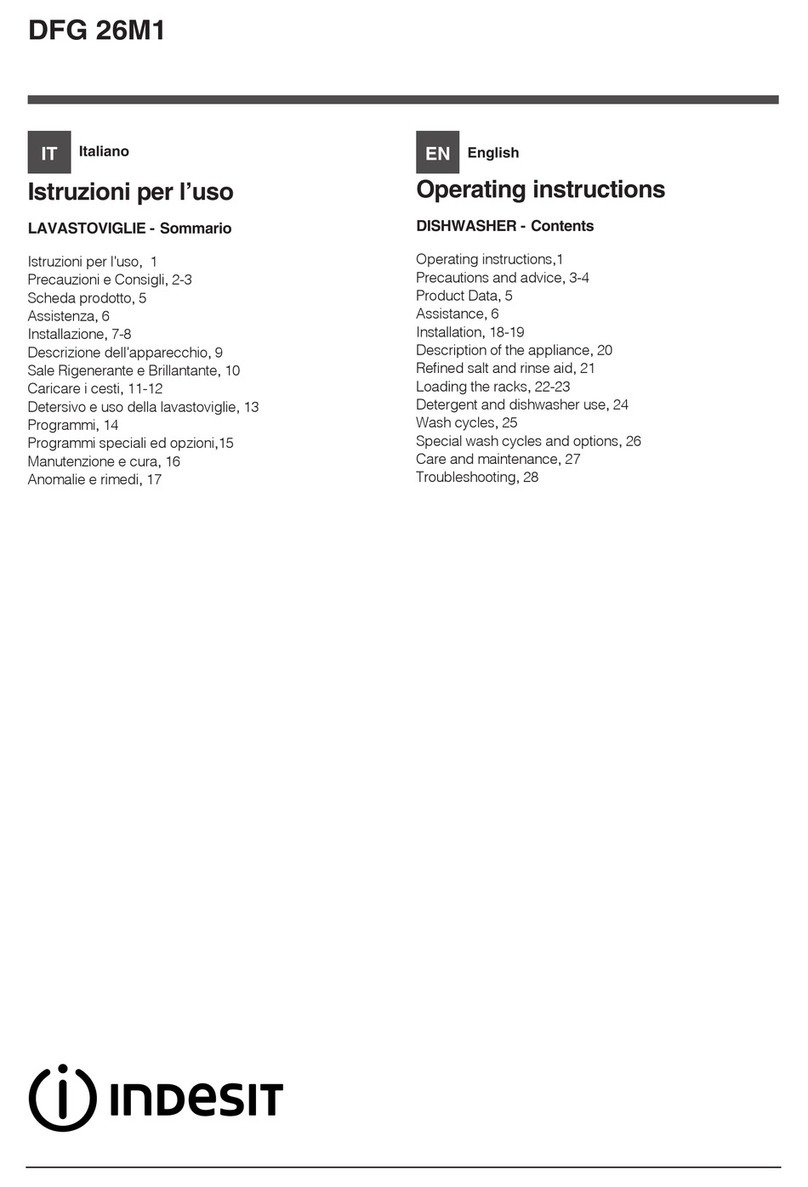 Indesit DFG 26M1 User manual