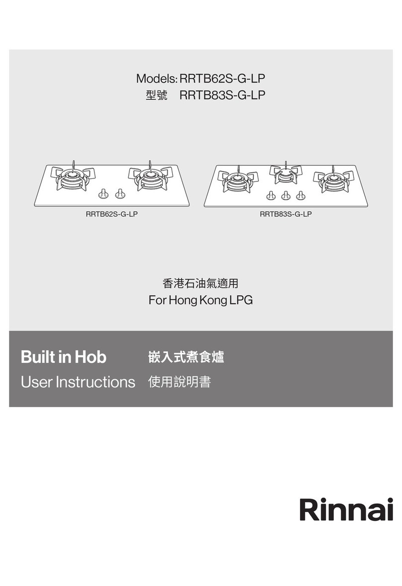 Rinnai RRTB62S-G-LP User manual
