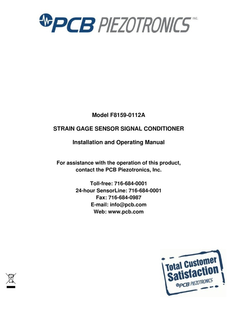 PCB Piezotronics F8159-0112A User manual