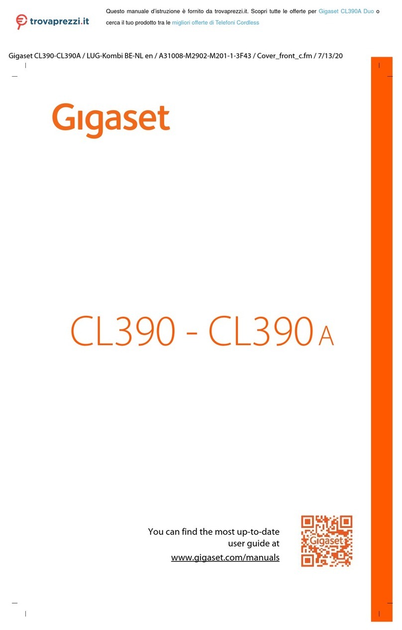 Gigaset CL390A Duo User manual