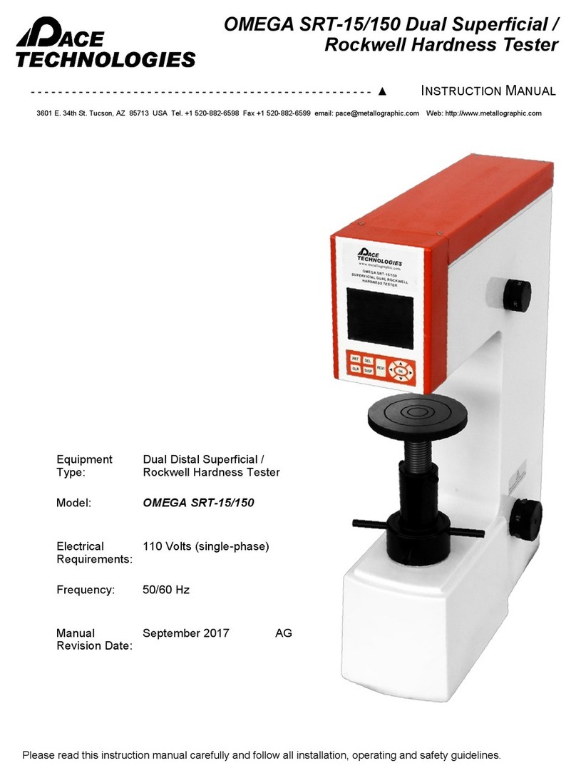 Pace Technologies OMEGA SRT-15/150 instruction manual