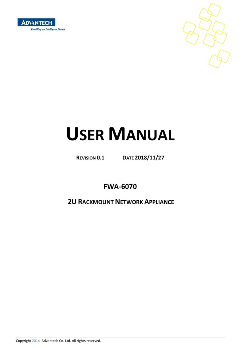 Advantech FWA-6070 User manual