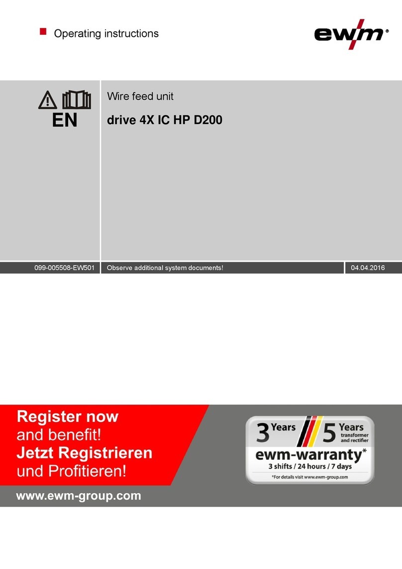 EWM drive 4X IC HP D200 operating instructions