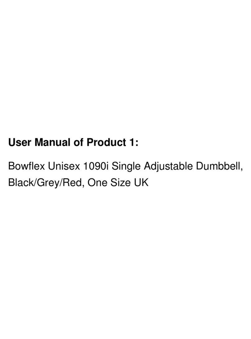Bowflex 1090i Owner's manual and workout guide