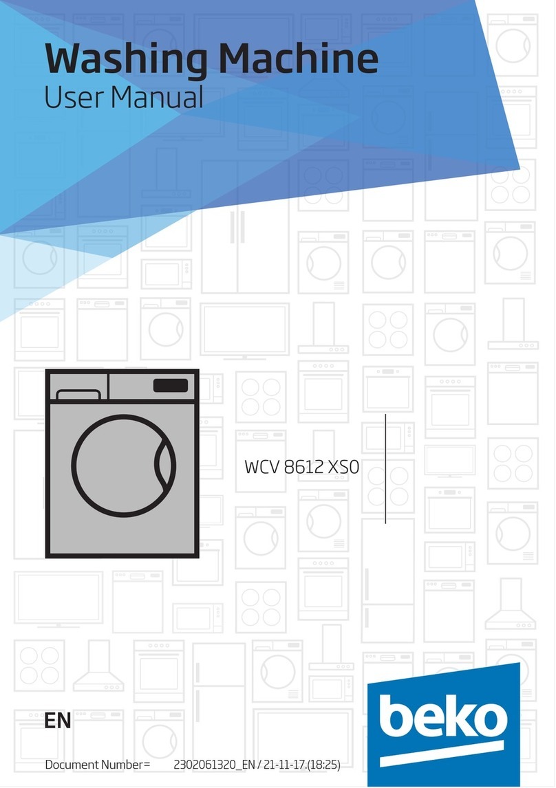 Beko WCV 8612 XS0 user manual