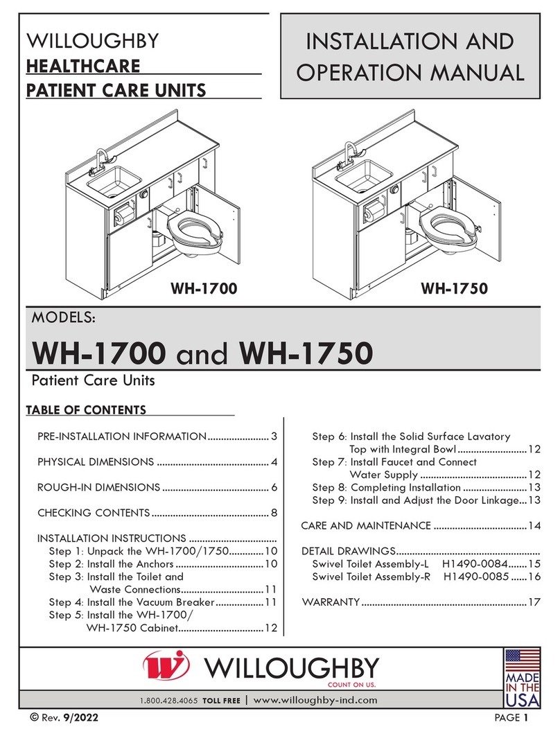 Willoughby WH-1700 Installation and operation manual
