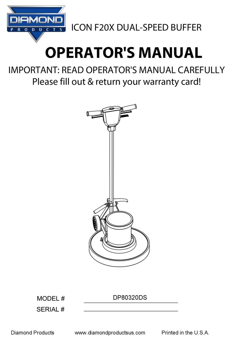 Diamond Products ICON F20X Operator's manual