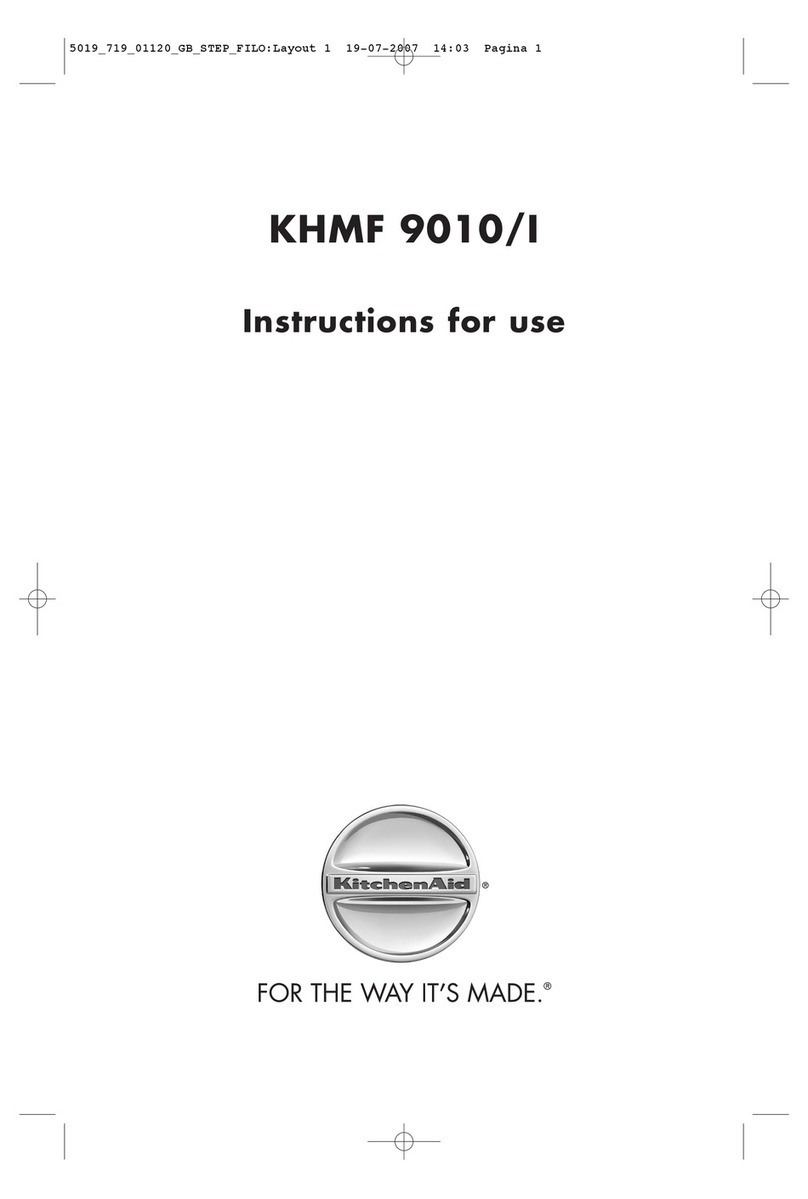 KitchenAid KHMF 9010/I User manual